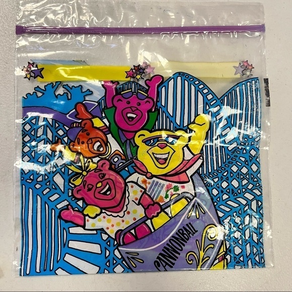 Vintage Sharks Bears Dinosaurs Plastic Sandwich Bags - Picture 4 of 7